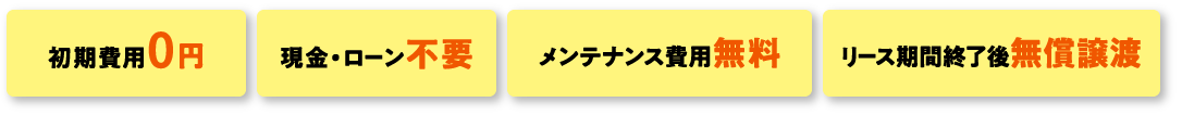 設置費用0円のイメージ